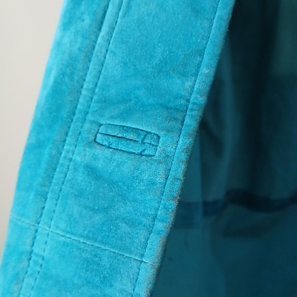 Brandon Thomas Leather Suede Western Jacket Rustic Blue Men's Size Medium - Picture 5 of 10